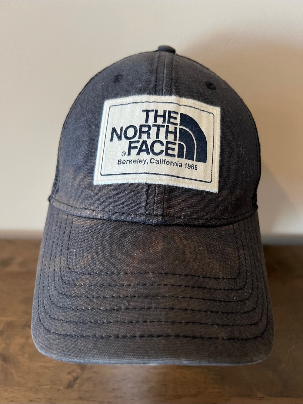 The North Face Black logo marbeled Baseball Cap Unisex Classic
